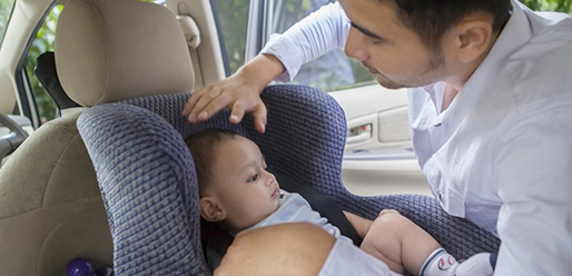 baby seat in car